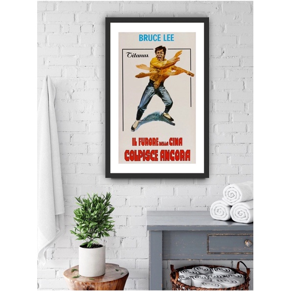 Poster Bingkai / Hiasan Dinding / Poster Film / Bruce lee - 575