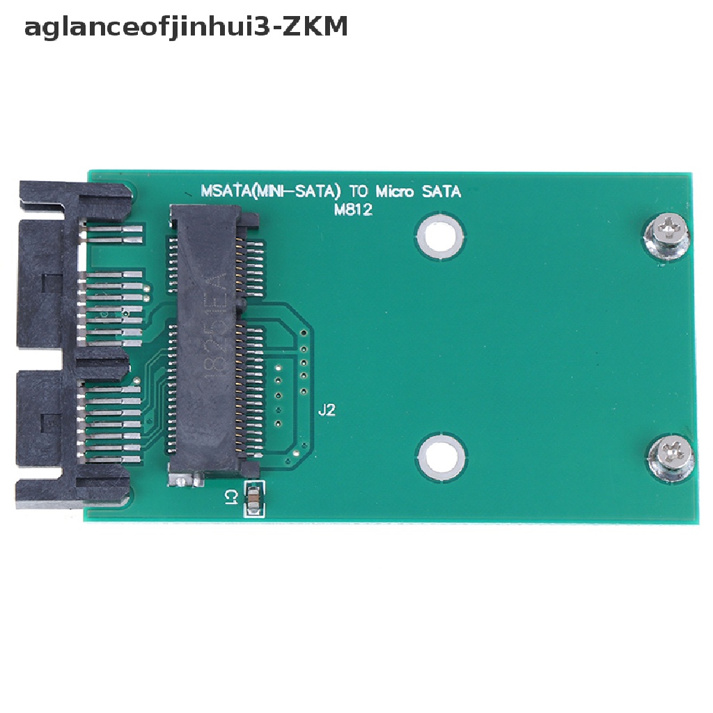 1pc Kartu Adapter Converter Mini PCIe PCI-e mSATA 3x5cm SSD To 1.8 &quot;Micro SATA