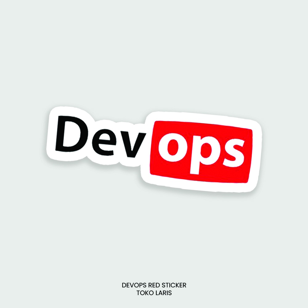 Sticker DEVOPS RED Untuk Sticker Laptop, Tumblr, Helm, Case