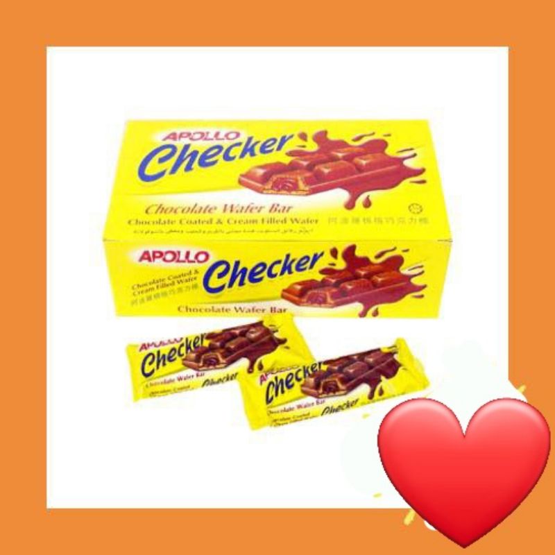 

Apollo Checker/ Chocolate Wafer Bar malaysia/ Biskuit Berlapis Coklat dan Cream