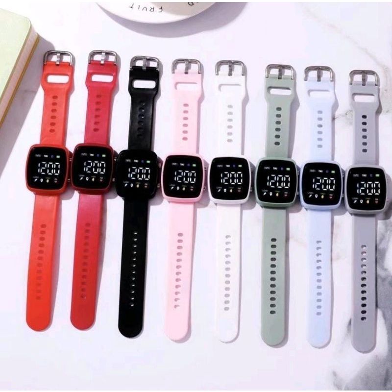 VKS Jam Tangan Digital Led Rubber Keren Istimewa