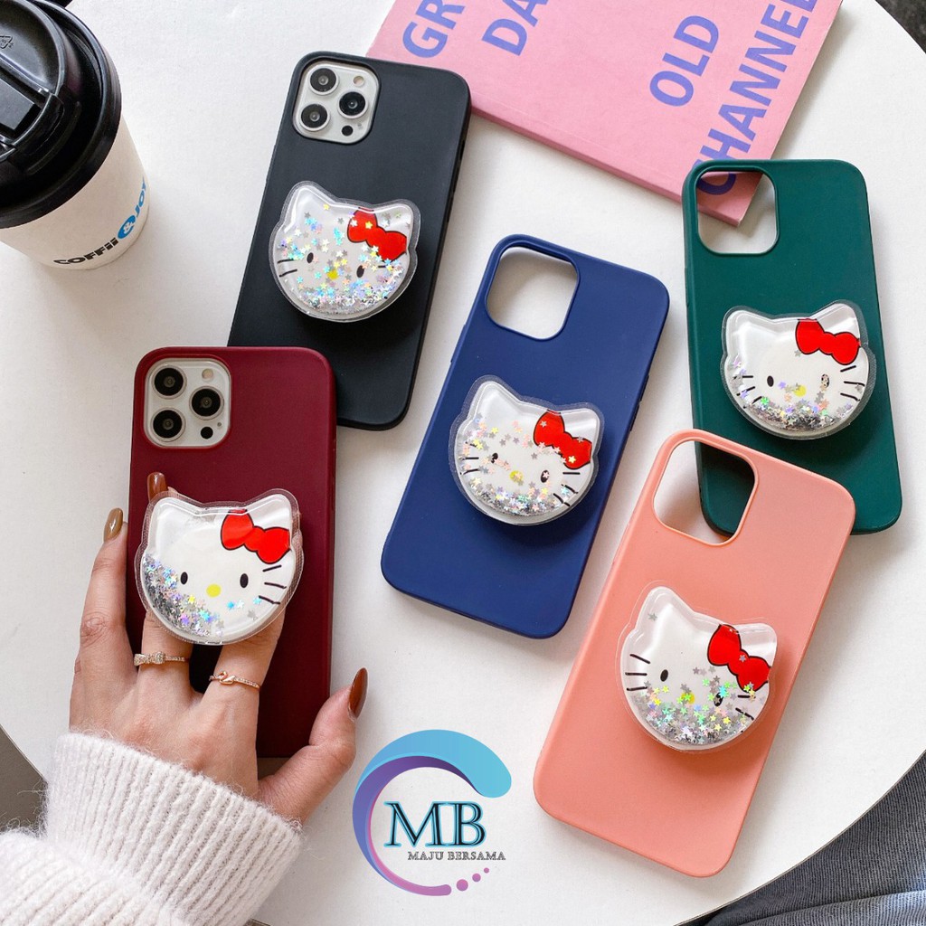 SOFTCASE POPSOCKET GLITTER CANDY REALME C1 C2 C3 5 5I 5S 6 PRO C17 7I 7 NARZO 20 PRO MB307