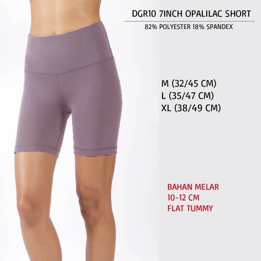 Celana Legging Pendek Wanita Murah 90 Degree DGR10 7Inch Short Opalilac