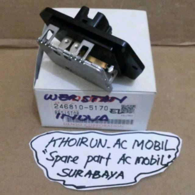 Resistor Werstan AC Motor Blower Depan AC Mobil Innova - Denso Asli (Baru)