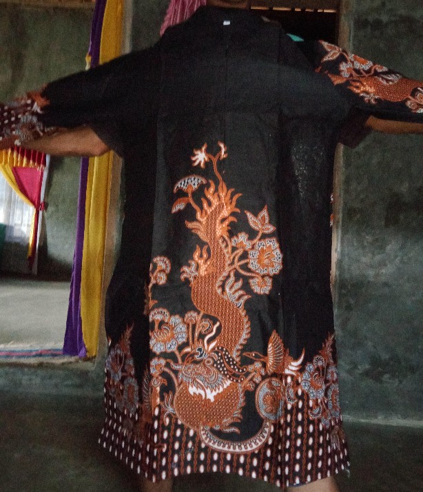 M-l-xl-xxl Batik Tunik Wanita Asj Sa Hrb026 Kenongo Pekalongan Sogan Tulis
