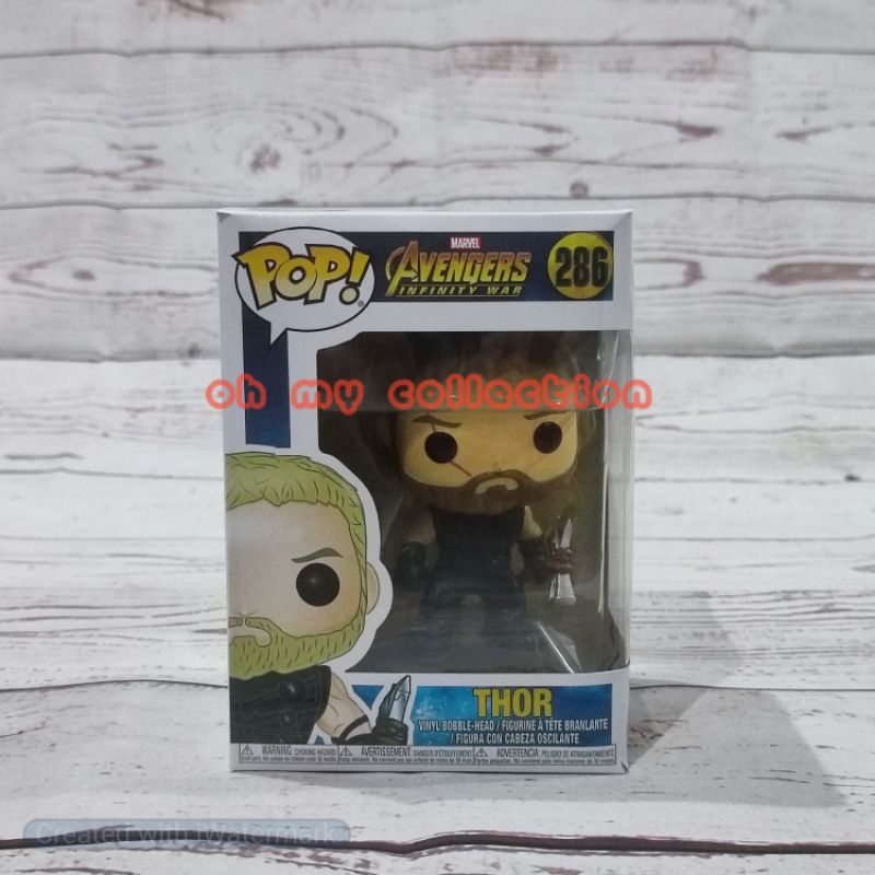 {COD} PROMO!!! Funko Pop Marvel Avengers Infinity War Thor #286| Funko Pop Thor| Action Figure Marvel Thor| Action Figure Thor