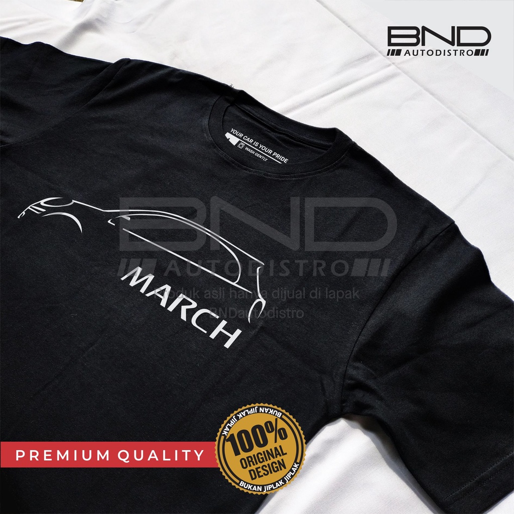 Kaos Nissan March SIDE - T-Shirt Nissan March Kaos March