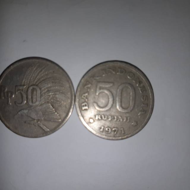 Uang koin rp 50 tahun 1971 tebal