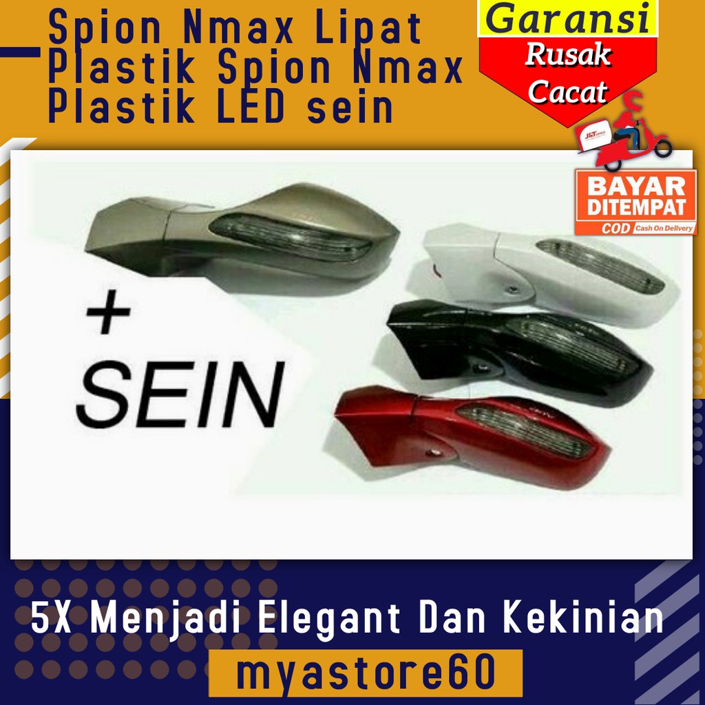 Spion Sepion Nmax Lipat Plastik Spion Yamaha Nmax Plastik LED sein Sen