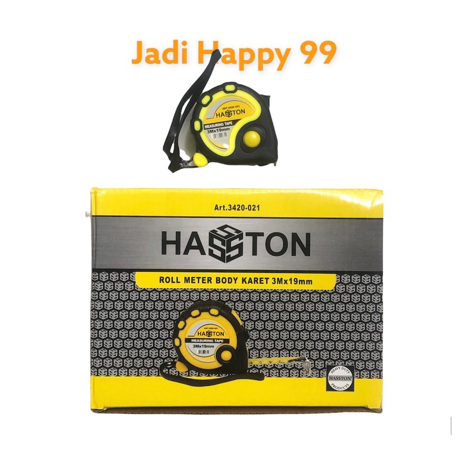 ROLL METER BODY KARET / METERAN HASSTON 5 METER / MEASURING TAPE / METERAN TUKANG / METERAN GULUNG /