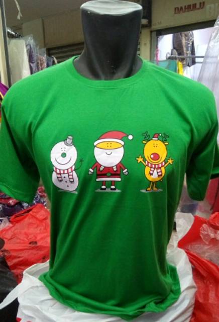 SALE STOCK Kaos Natal Katun Limited Edition Random