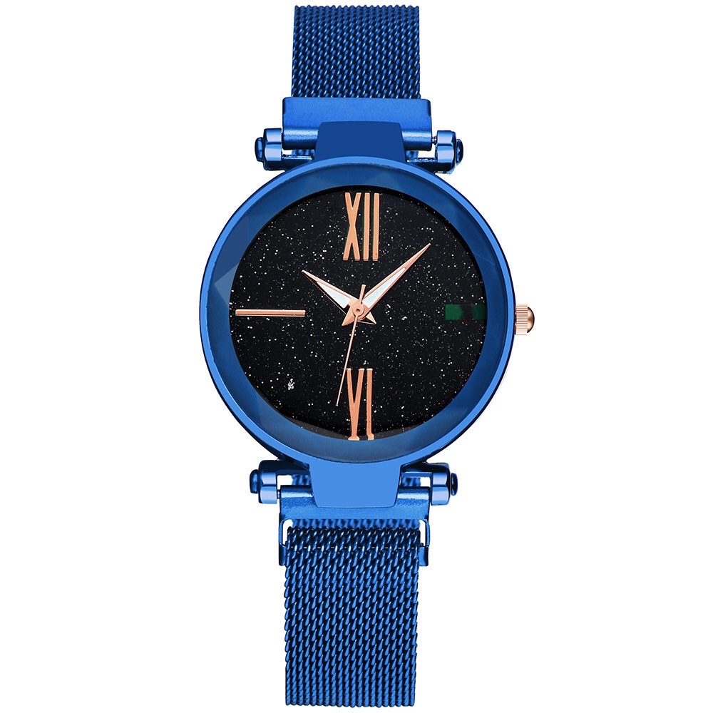 ［ready stok］Jam tangan magnet Rantai wanita rantai pasir s1001-S1133-Biru