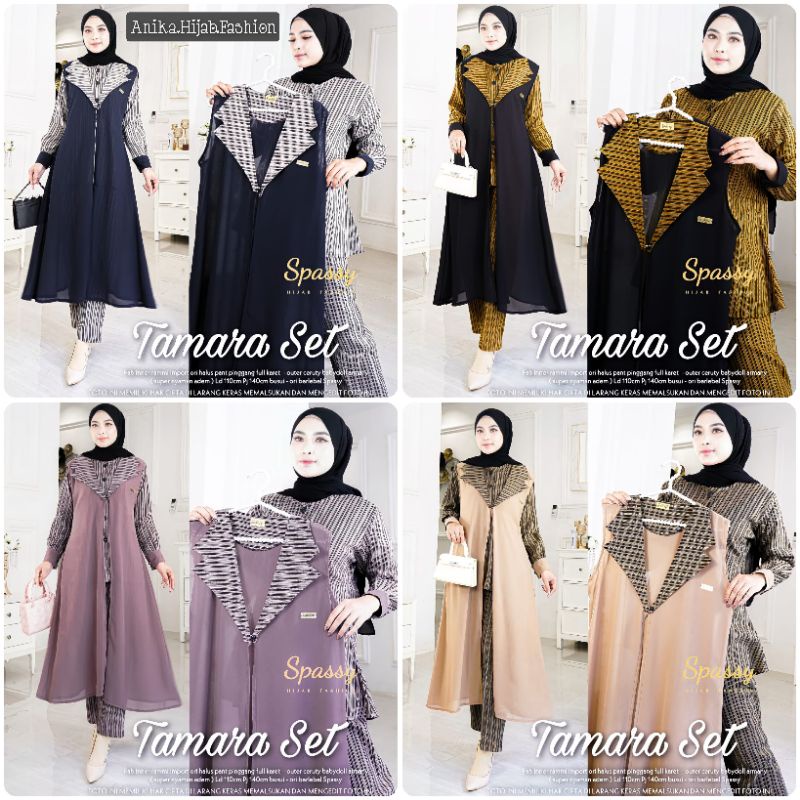 TAMARA SET MAXY ORIGINAL BRAND SPASSY//SETELAN PANT TERBARU//SETELAN WANITA PREMIUM PRODUCT BERLABEL