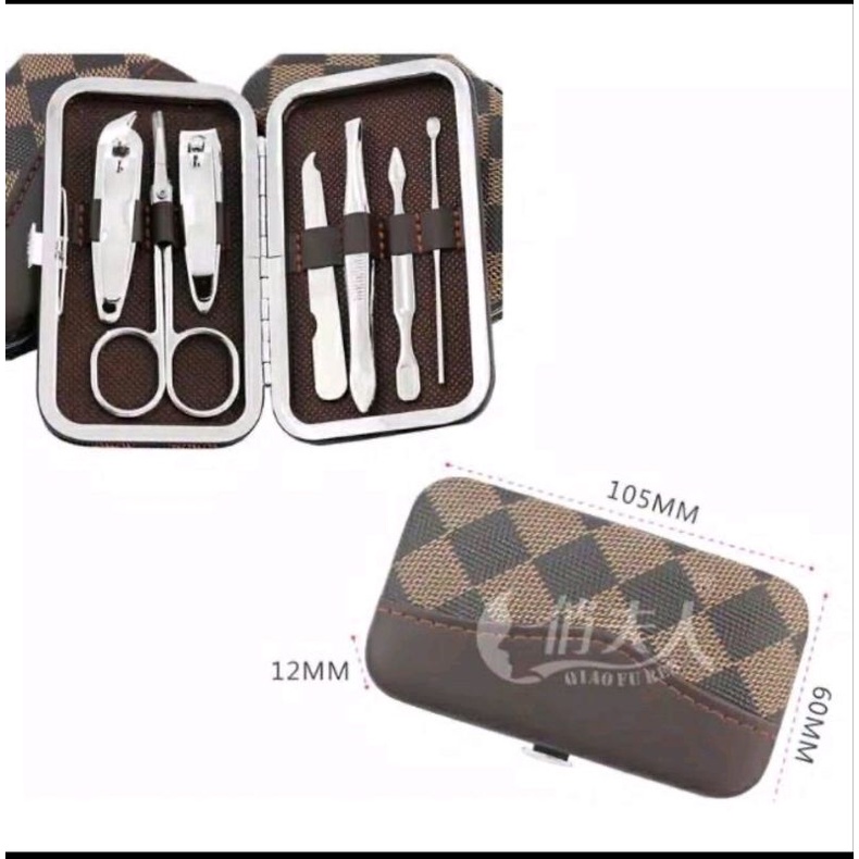 gunting kuku Set dompet 7 in 1 medicure pedicure tools