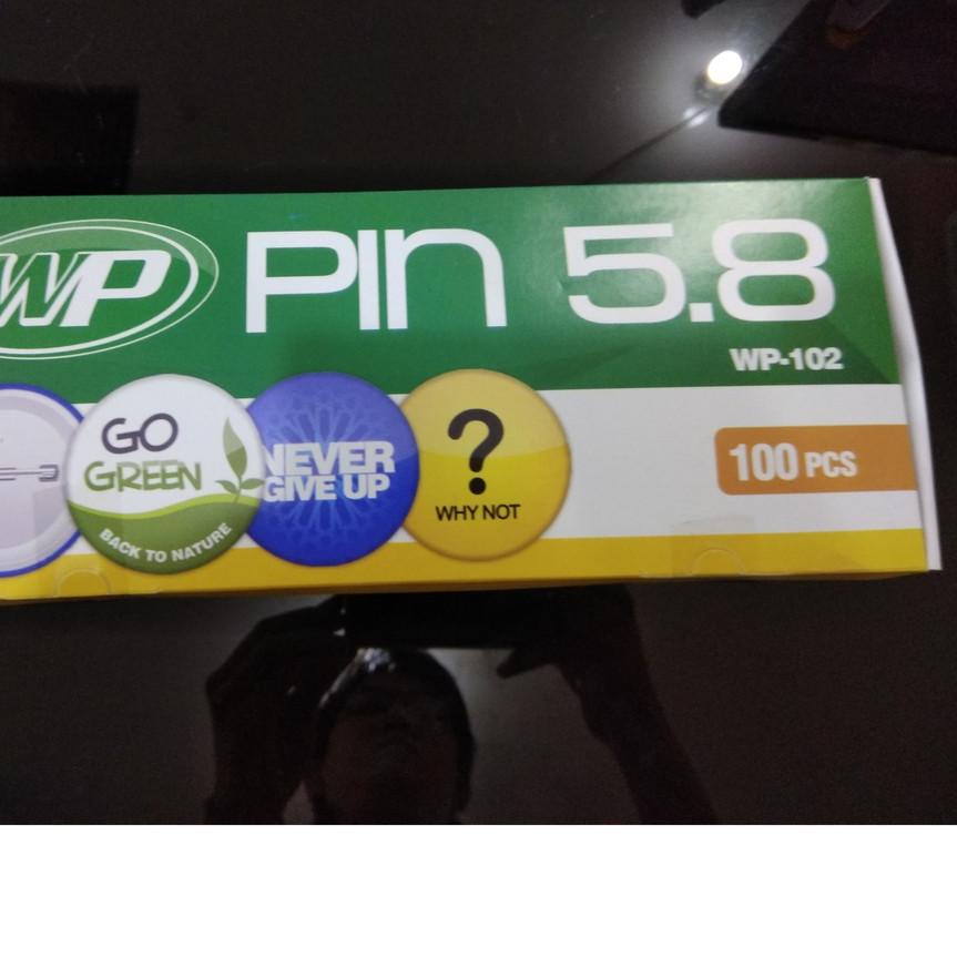 Bahan Baku Pin 58 Polos