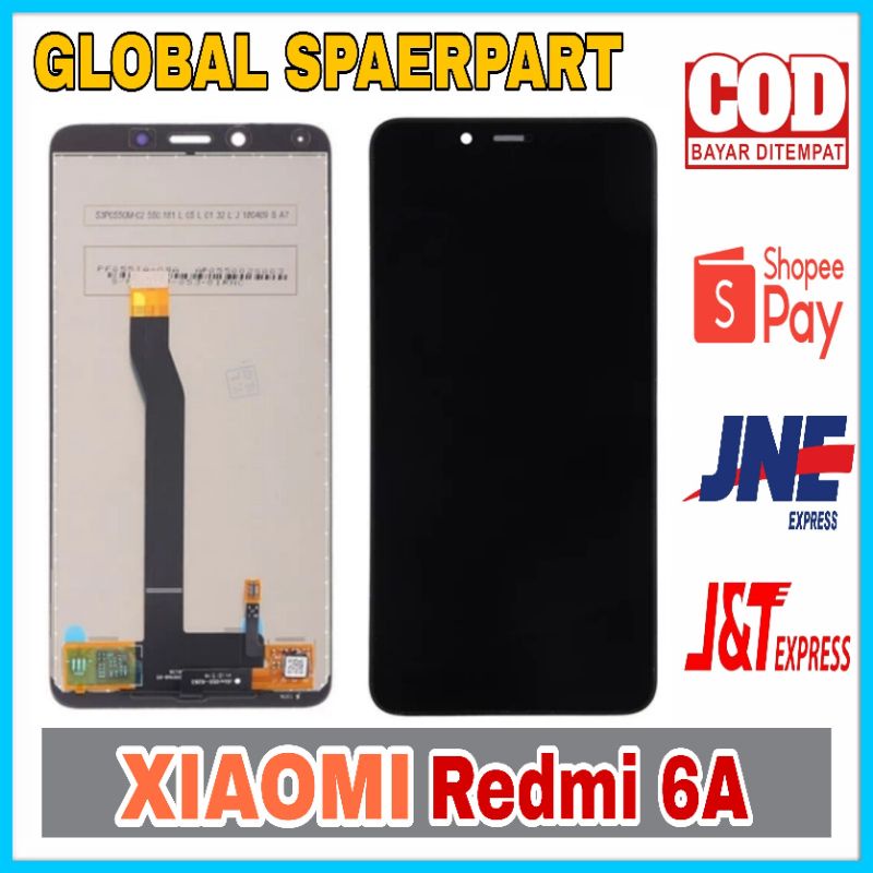 Lcd +Touchscreen Xiaomi Redmi 6A AAA Contras Main (Lcd Murah / Lcd Mahal / Lcd Bagus / Lcd Mantap / 