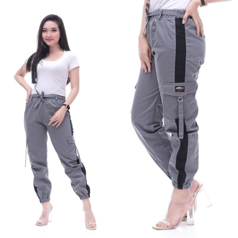 Celana Cargo Cewek Terbaru//Baggy Pant Premium M-L-XL-XXL