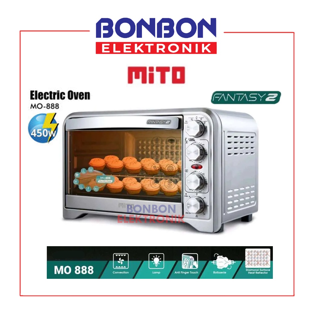 MITO MO 888 FANTASY 2 (NEW) Oven Listrik 33L / MO888 33 LITER