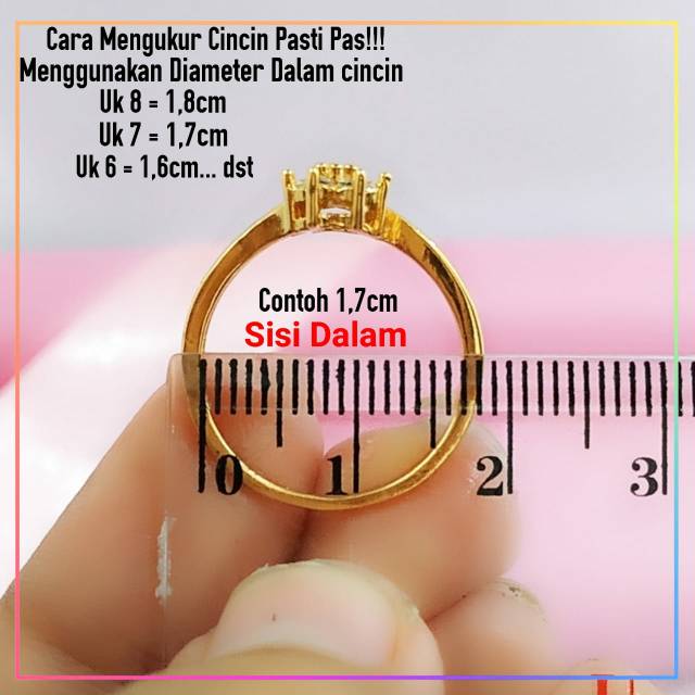 Cincin xuping cincin anak frozen blue lapis emas gold F116
