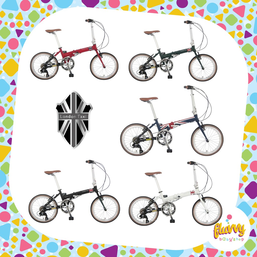Sepeda Lipat London Taxi 20 inch Alloy | Folding Bike FDB 207 AL | SeLi Original (GOSEND)