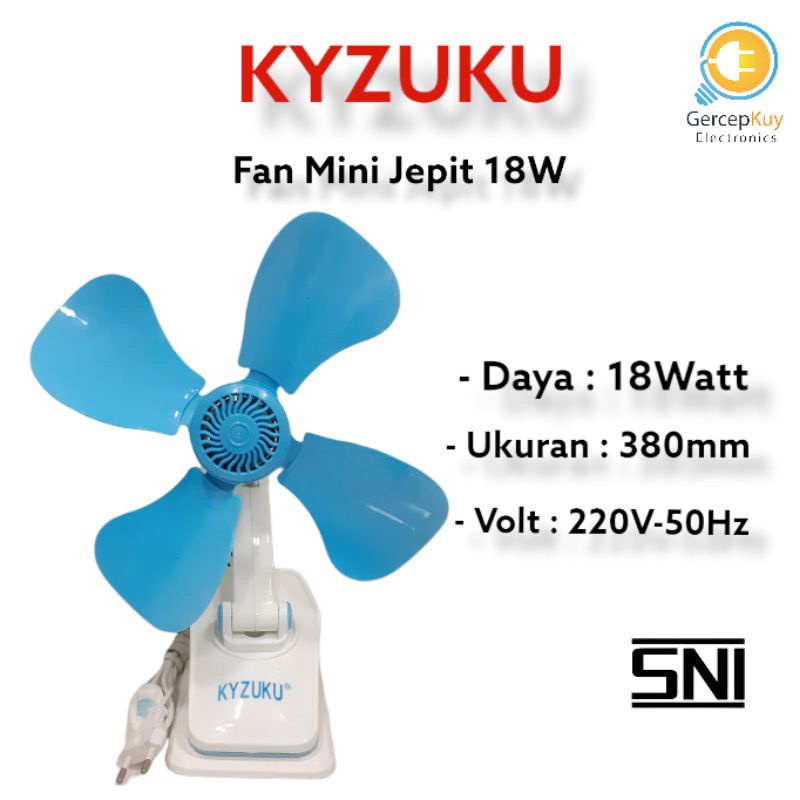 Kipas Angin Jepit 18W / Fan Mini Jepit 18W