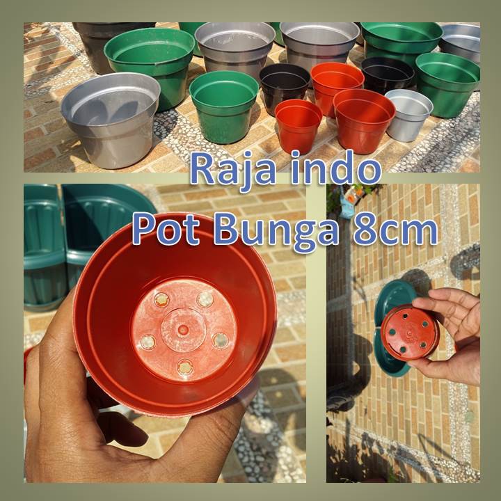 MURAH POT BUNGA 8cm MERAH BATA  PT Grosir Pot Tanaman Plastik 8 Cm POT KAKTUS 8CM SEKULEN MURAH