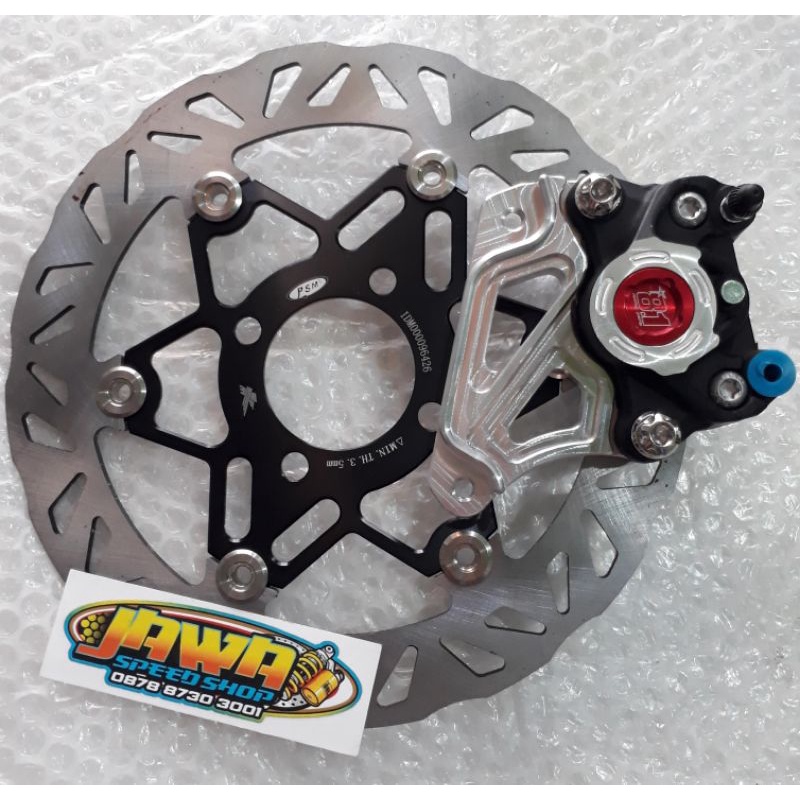 Disc cakram piringan PSM 260mm kaliper 8.1 racing braket shok standar beat scopy vario 125 vario 150