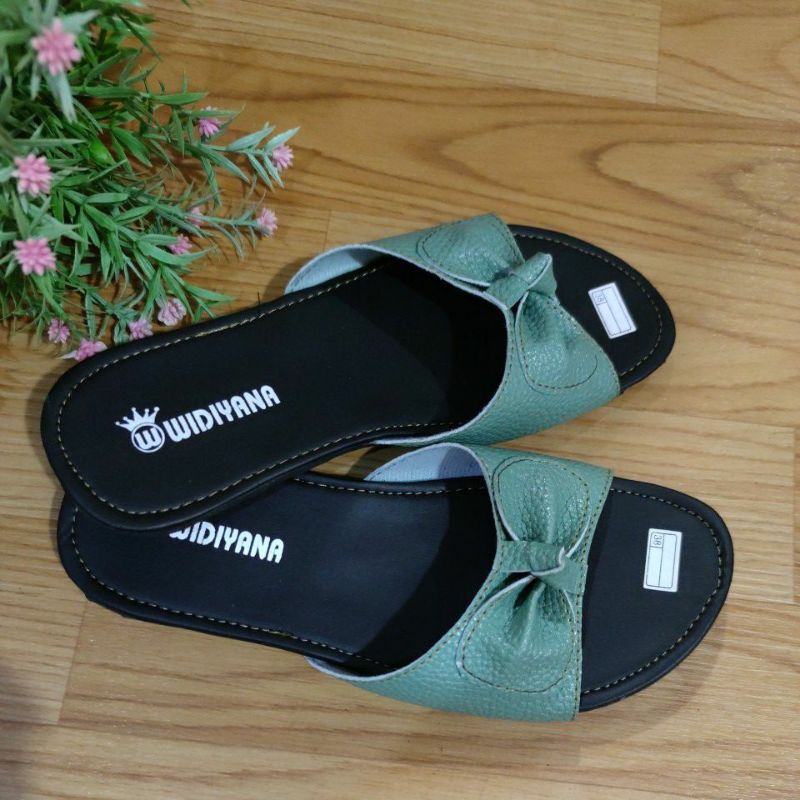 Sandal wanita Papirut kulit jeruk pita sol karet