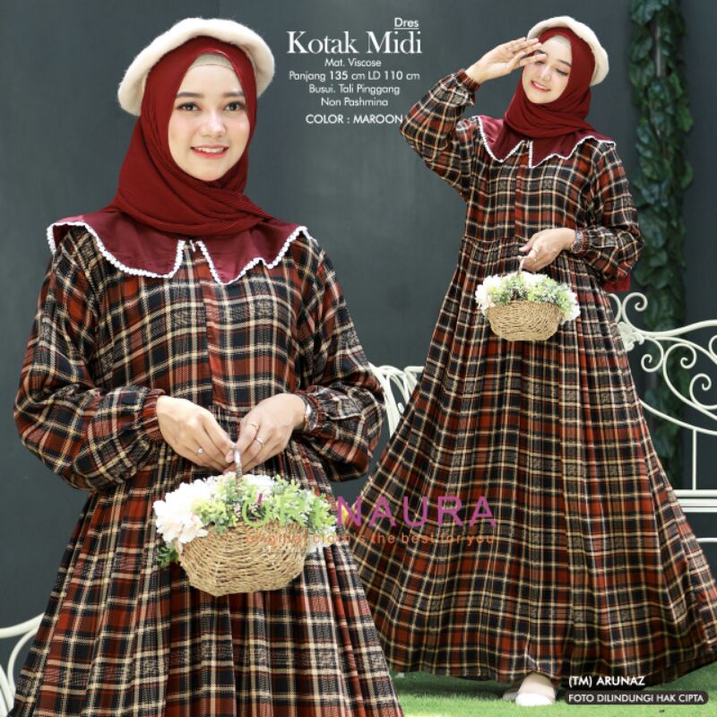 KOTAK Maxi(Dress wanita) muslim by Ori Naura