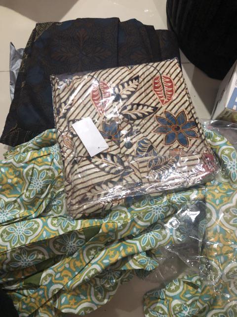 Griyabatikbimi Blouse Batik Anak Perempuan Lengan Panjang Size M Usia 7-8 Tahun