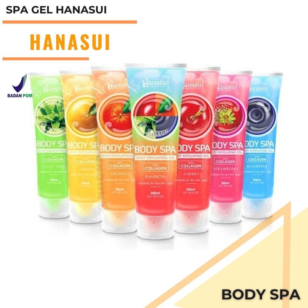 Jual Hanasui Body Spa Gel 300ml Perontok Daki | Shopee Indonesia