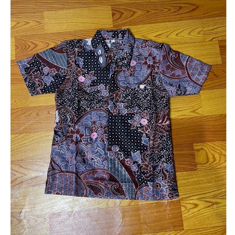 kemeja batik anak pendek