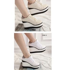 Keluaran Terbaru.. SEPATU SNEAKERS AJ17 WANITA WEDGES BOOTS BOOT SNEAKER HAK TINGGI HIGH HEEL WEDGES