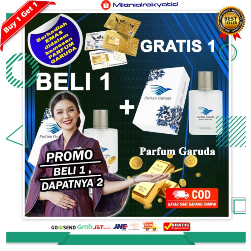 PARFUME GARUDA INDONESIA - Beli 1 Gratis 1 Rahasia Parfum Pramugari Unisex Wangi Tahan Lama