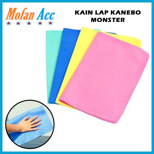 Lap Kanebo Monster 32x21 cm Serat Chamois Polos Lembaran ...
