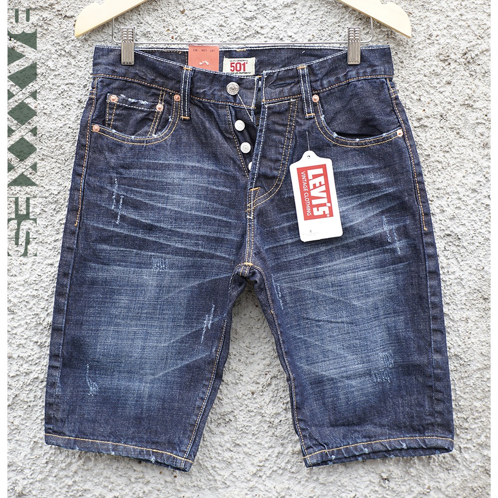 Levi's 501 Jeans Pendek | Made in Japan | Jeans Pria 501PDK-BLUE