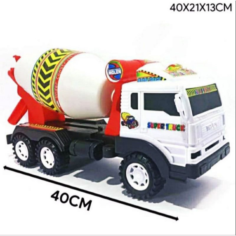 Mainan Anak Truk Molen Besar,Mainan Mobil Kontruksi, Mobil Molen Besar Mainan Anak Laki Laki