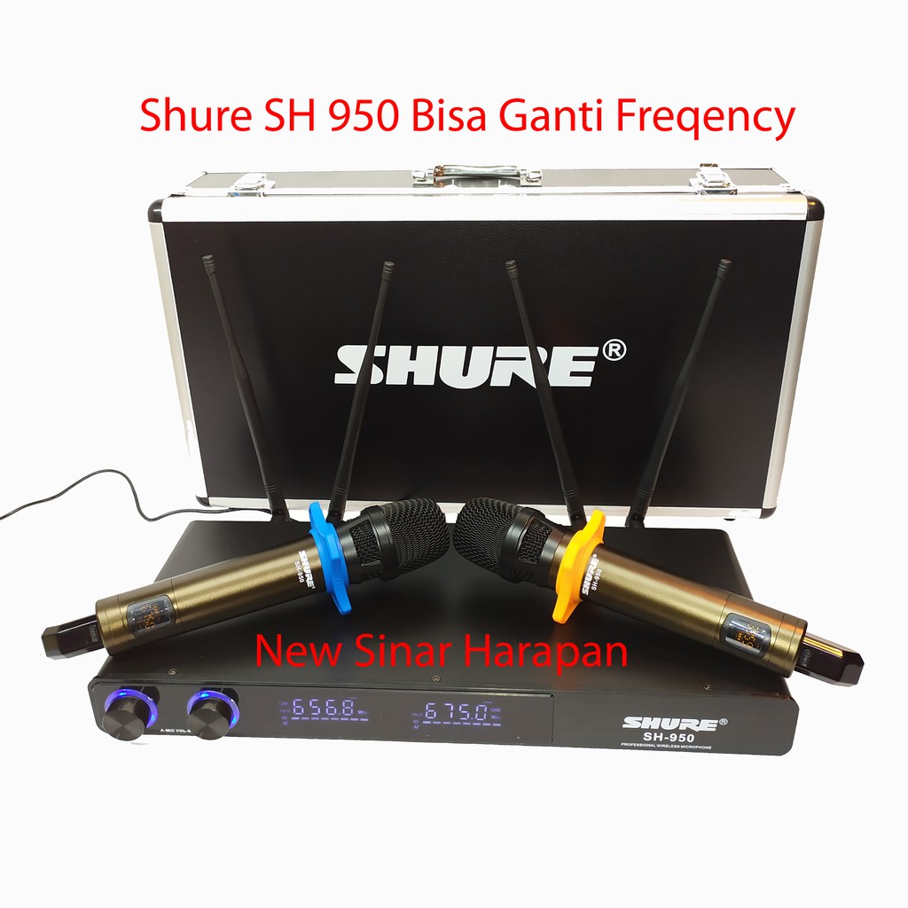 Mic wireless shure sh950 Bisa rubah freqency/ Mic shure UHF SH 950 Bisa Ganti Freqency /