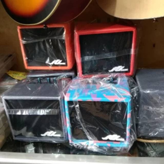 Ampli Gitar Akustik, Elektrik, Bass mini JTJ ONE 4 inch Distorsi Gratis Kabel Jack 3 Meter