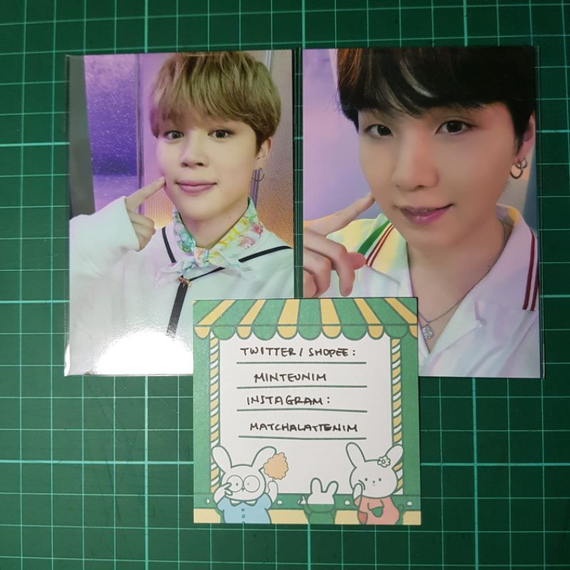 BTS SUGA YOONGI JIMIN PAJAMA SOWOOZOO MPC MINI PHOTOCARD PC