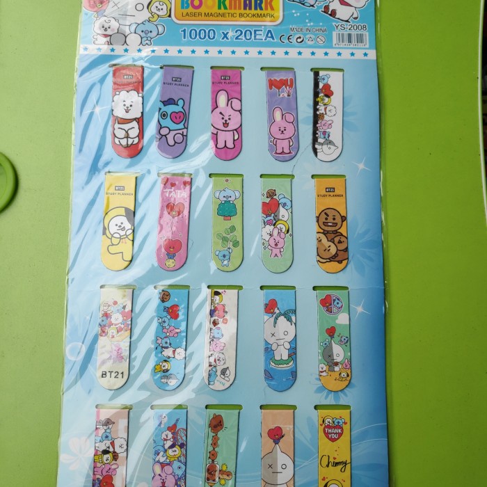 

Sale!!! Pembatas Buku Magnet Bts Bt21 Isi 20 Terbatas