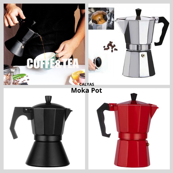 Moka Pot Kopi Teh Teko Stovetop Filter Espresso Coffee Maker