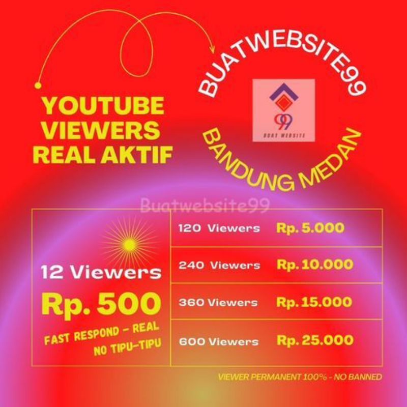 Jual View Youtube-Viewer Youtube 600 View MURAH GARANSI