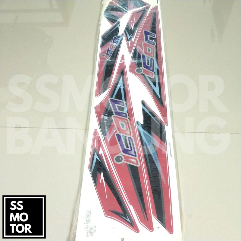 Sticker Striping Variasi Thailand Beat Karbu Icon Pink