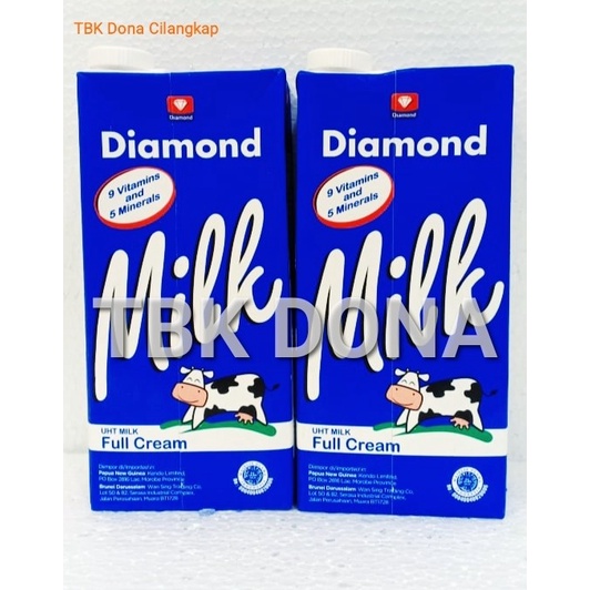 

diamond milk susu full cream 1 liter x 12 pcs murah tokomaju1625