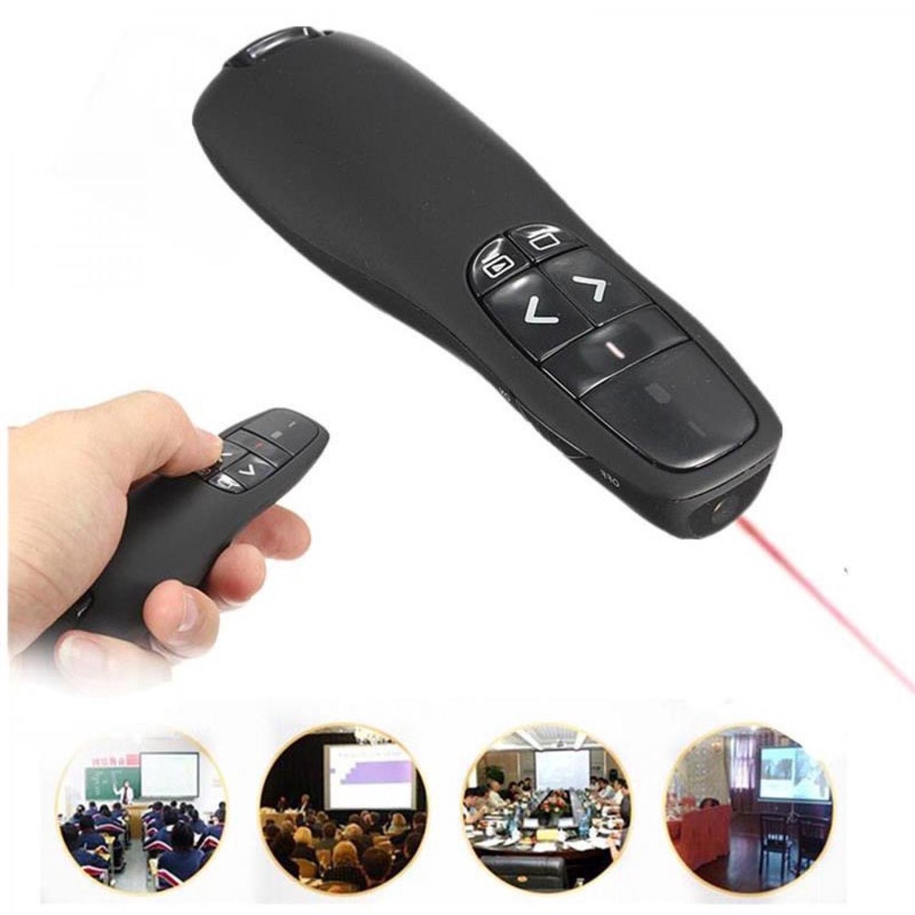 IDN TOOLS - Remote Laser Presenter Wireless Pointer Merah 2.4Ghz - R400