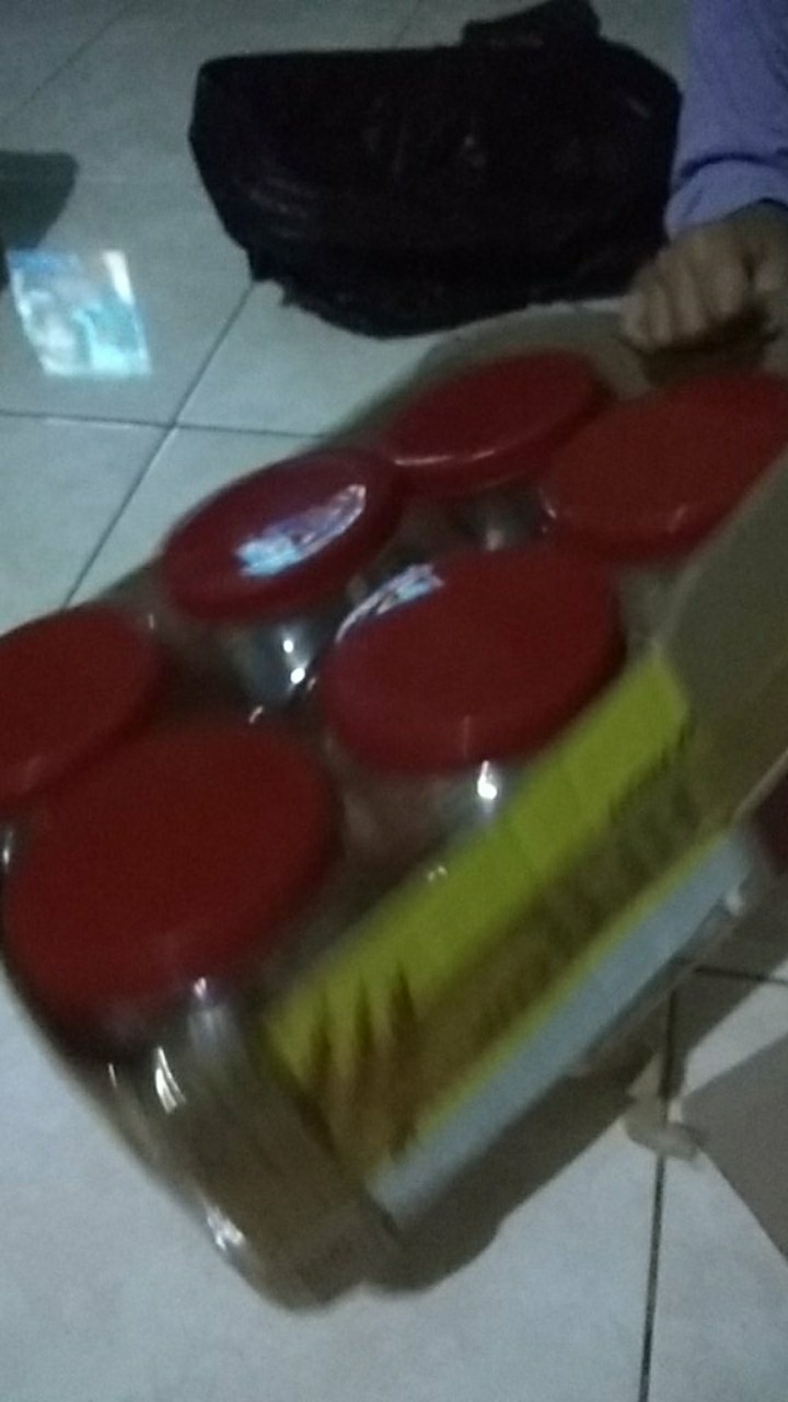 Toples Plastik Kotak Buat Ikan Cupang,permen 2.2 Liter