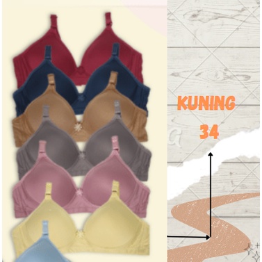 Bra BH Tanpa Kawat Super Soft Sorex 17238-34 Kuning