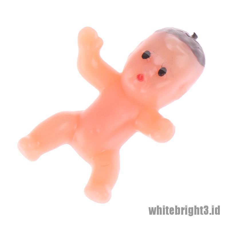 {white3} 10/20/60Pcs 1inch mini plastic baby kids