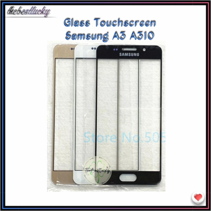 Glass Kaca Lcd Kaca Touchscreen Samsung A3 2016 A310 A310F ORIGINAL